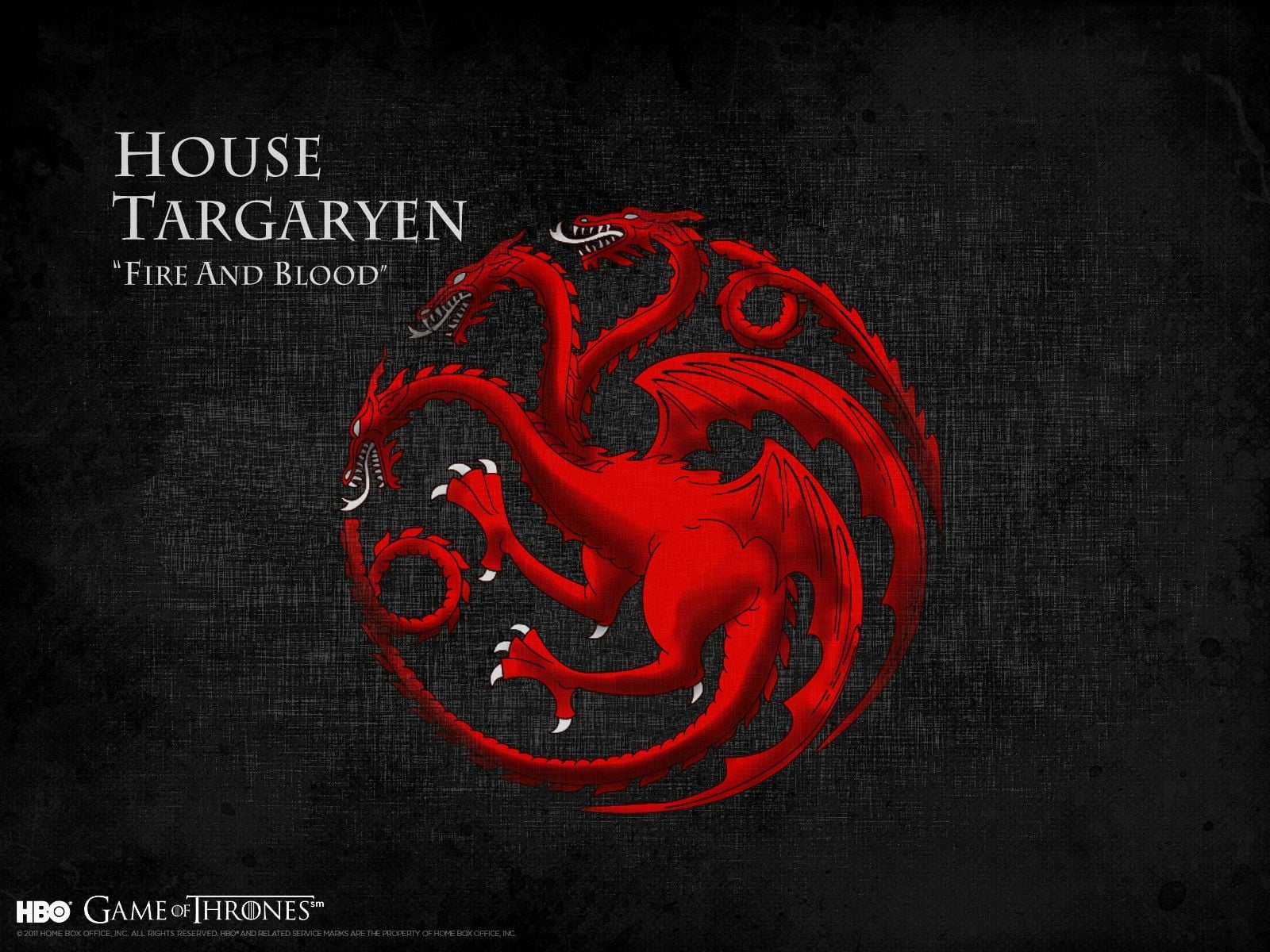 House Targaryen logo, Game of Thrones