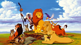 The Lion king cartoon movie HD wallpaper
