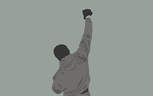 man wearing hoodie clip art