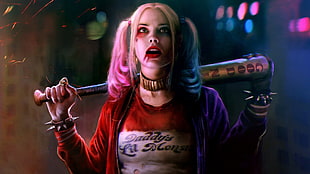 Harley Quinn holding baseball bat