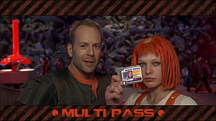 multi-pass ticket, movies, The Fifth Element, Milla Jovovich , Leeloo HD wallpaper
