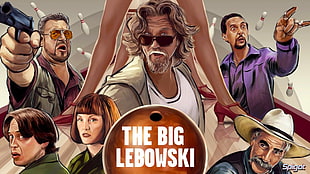 two black and red and white printed shirts, The Big Lebowski, lebowski, The Dude HD wallpaper