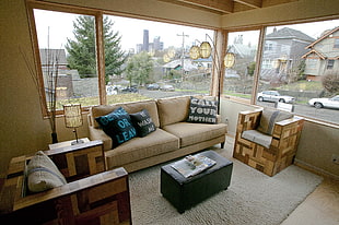 brown living room set