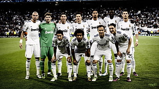 men's white soccer jerseys, soccer, Real Madrid HD wallpaper