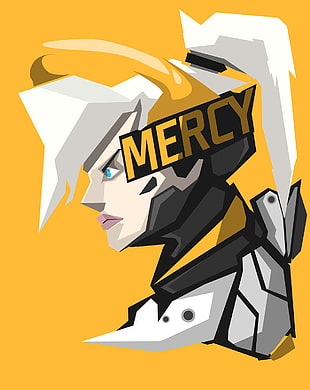 Mercy character illustration, Firestorm, Overwatch, Mercy (Overwatch)