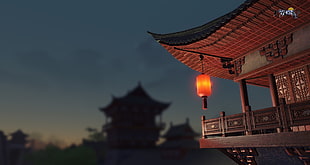 orange and red hanging lamp, WuXia, China, video games