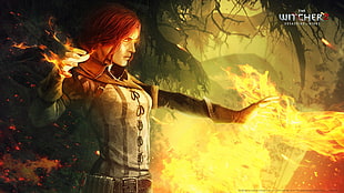 The Witcher wallpaper, The Witcher 2 Assassins of Kings, The Witcher, Triss Merigold HD wallpaper