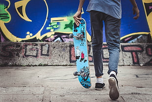 black denim pants, Skateboard, Skateboarder, Hobby HD wallpaper