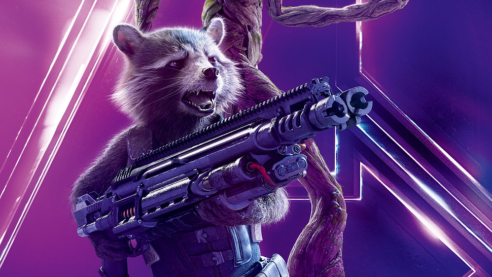 Rocket Raccoon from Guardian of the Galaxy HD wallpaper