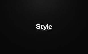 style text, typography, text, minimalism, black