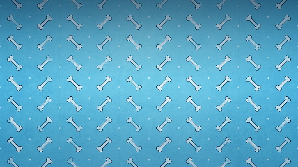 blue and white bone illustration, bones, Wallace & Gromit, texture HD wallpaper
