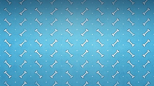 blue and white bone illustration, bones, Wallace & Gromit, texture HD wallpaper