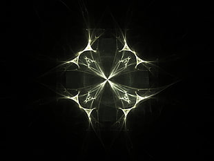 dark image with ray of white bright light