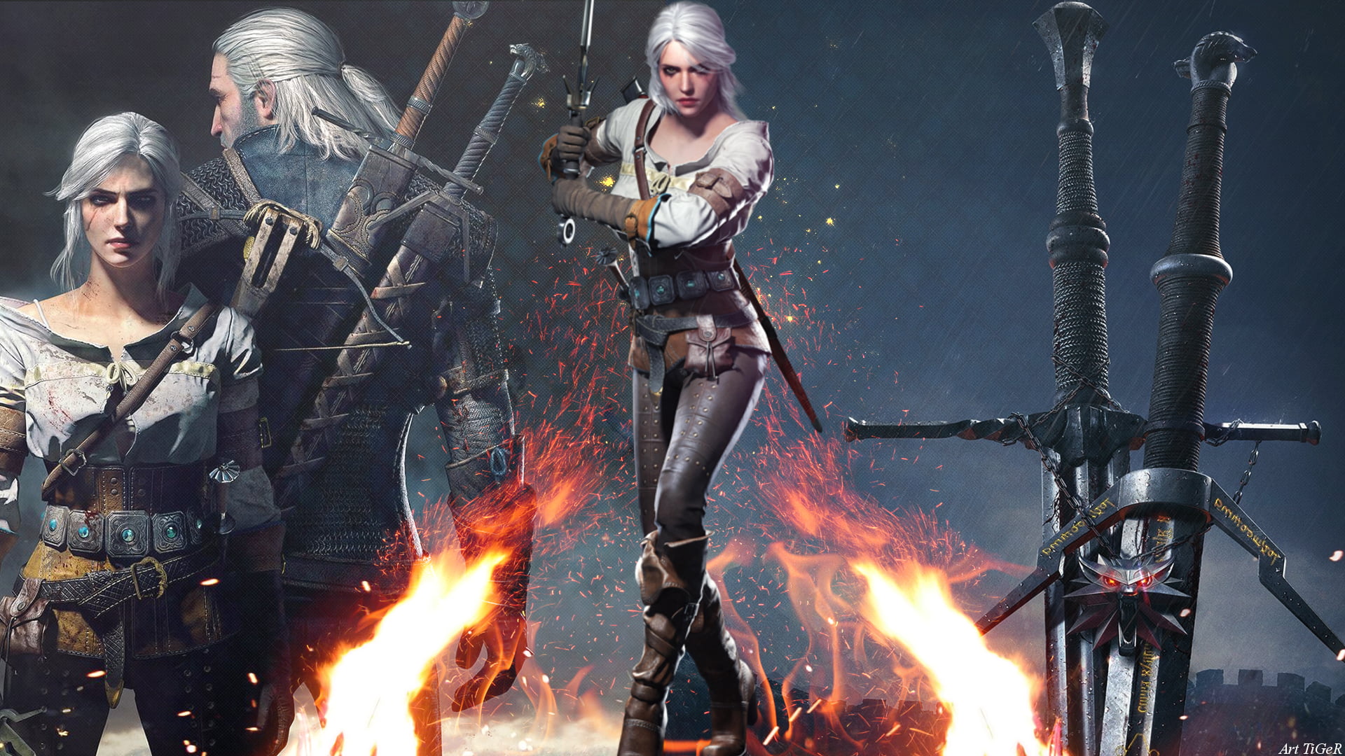 The Witcher 3 game, video games, The Witcher 3: Wild Hunt, Cirilla Fiona Elen Riannon