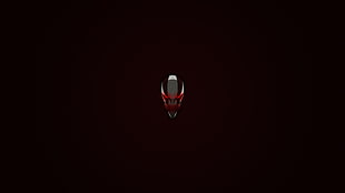 red and gray logo, Bleach, anime, minimalism, Hollow