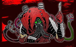 black and red DC character digital wallaper, Phantom Assassin