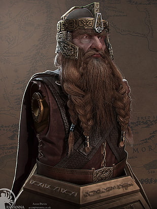viking leader illustration HD wallpaper