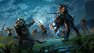 Orc VS knight 3D wallpaper