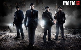 Mafia II wallpaper, Mafia II, video games, gun, Vito Scaletta