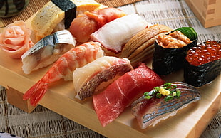 assorted sushi dish
