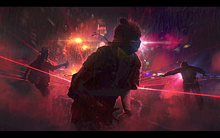 game character illustration, artwork, evening, simon weaner, digital art HD wallpaper