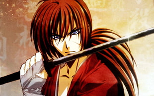 Kenshin Himura Samurai X illustration HD wallpaper