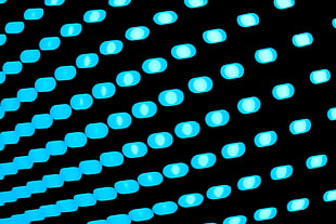 Ovals,  Blue,  Surface,  Neon HD wallpaper