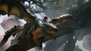 video game screenshot, Scalebound, video games, dragon HD wallpaper
