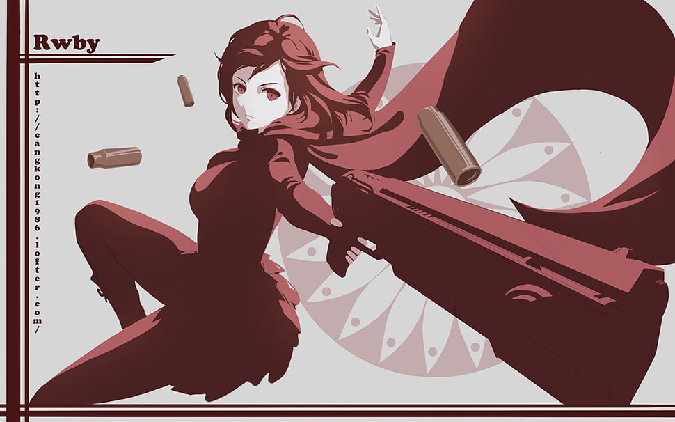 Ruby from RWBY illustration, anime, RWBY, Ruby Rose (character) HD wallpaper