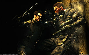 black and yellow dragon action figure, Deus Ex: Human Revolution, video games HD wallpaper