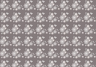 gray and white butterfly wallpaper