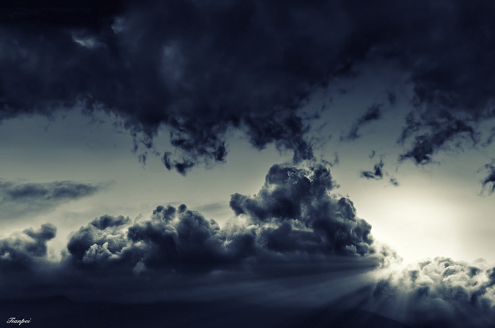 white clouds, landscape, clouds, sky, nature HD wallpaper