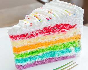 sliced cake, food, cake, colorful