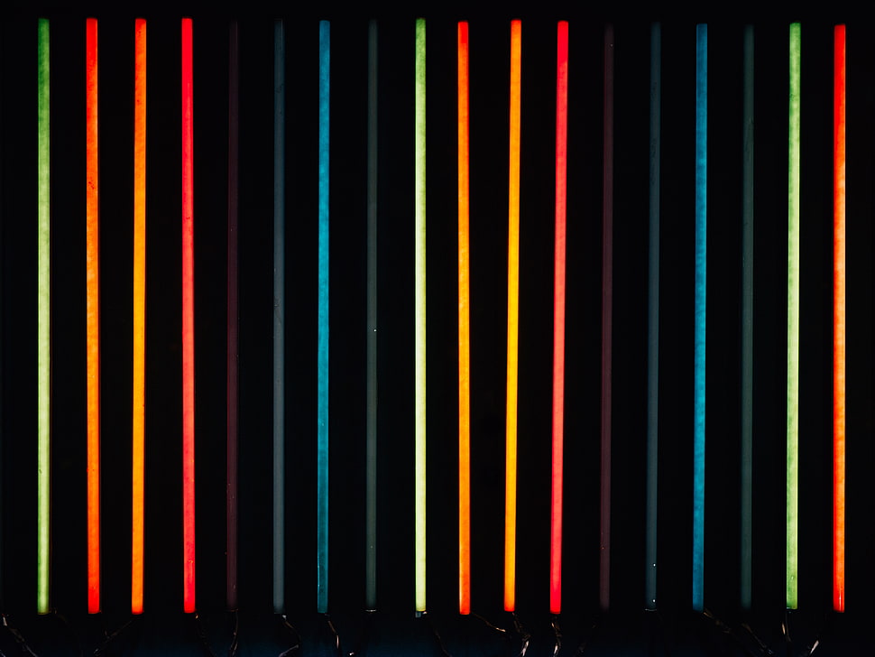 black and multicolored striped wallpaper HD wallpaper