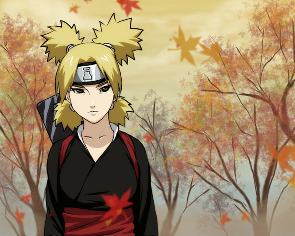 yellow haired Naruto character HD wallpaper