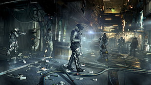 first person shooting game HD wallpaper, video games, Deus Ex: Mankind Divided, Deus Ex