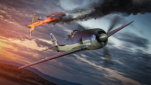 brown and black compound bow, World of Warplanes, warplanes, airplane, wargaming HD wallpaper