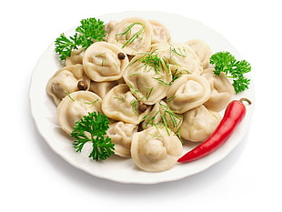 plate of dumplings