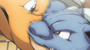 blue Pokemon cat character illustration, Pokemon First Generation, Blastoise, Dragonite