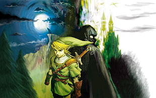 Link from Legend of Zelda painting