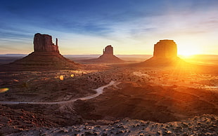 Arches National Park, Utah, Monument Valley, landscape, desert, sunlight HD wallpaper