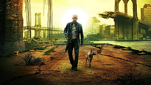 I Am Legend movie poster, Will Smith, I Am Legend, M4A1, movies HD wallpaper