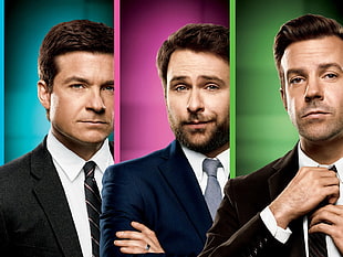 three men wears suits movie poster HD wallpaper