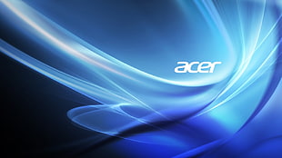 Acer logo, Acer, blue HD wallpaper