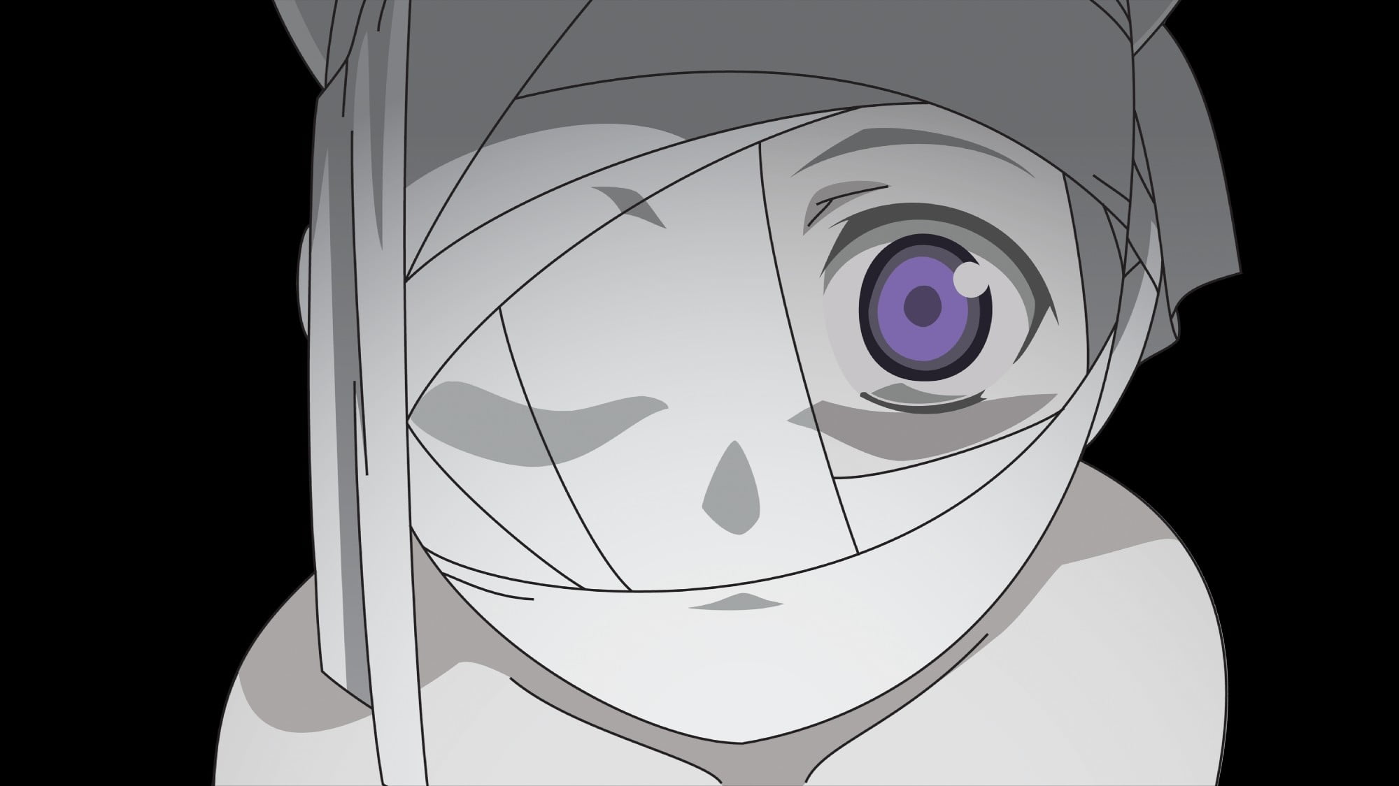 Anime girl with bandage on eye Images Photos  AniYukicom
