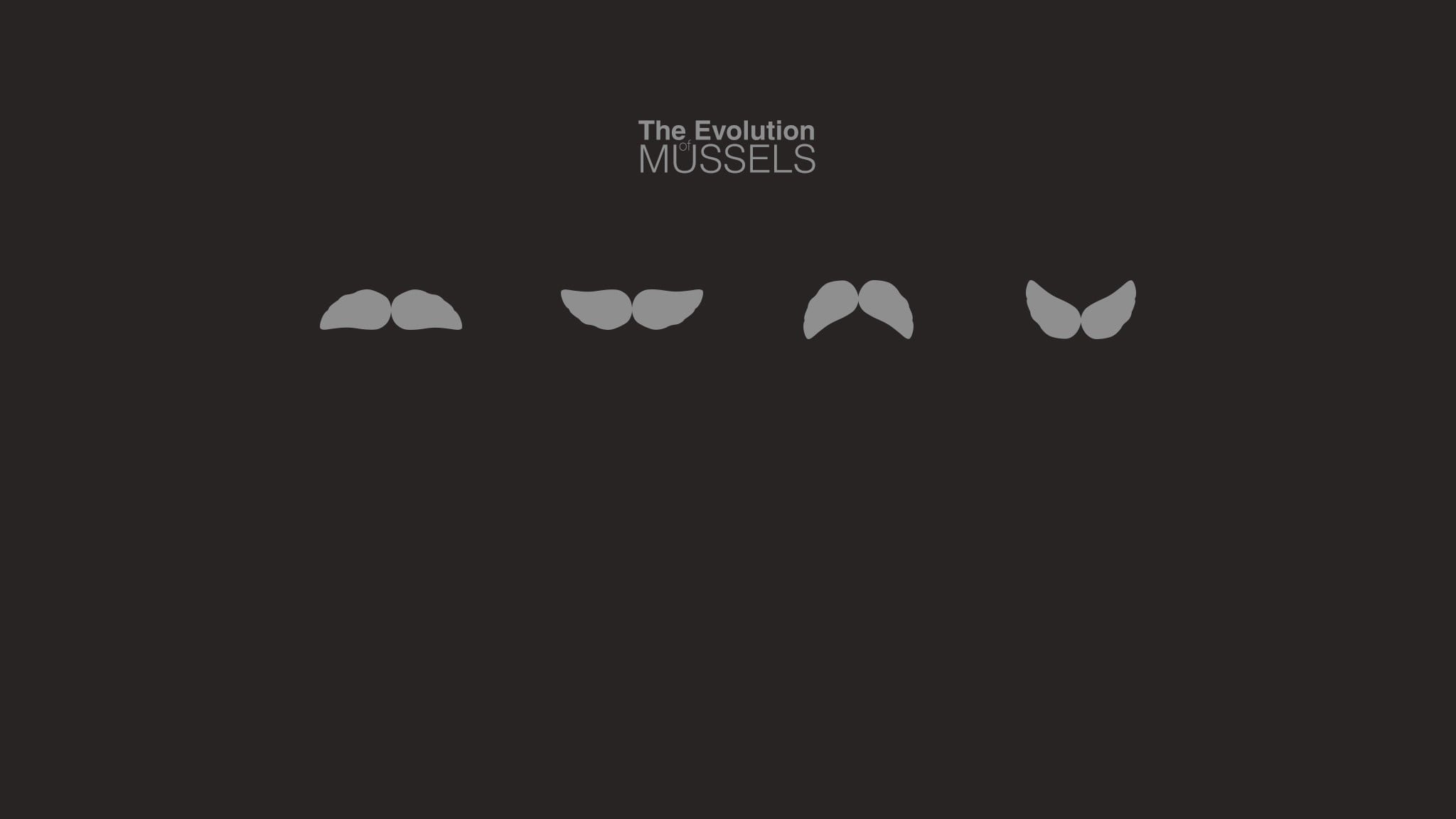 The Evolution Mussels poster