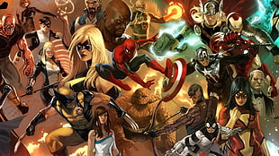 Marvel Super Heroes illustration