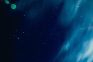 stars, sky, night, clouds HD wallpaper