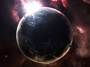 solar system showing earth HD wallpaper