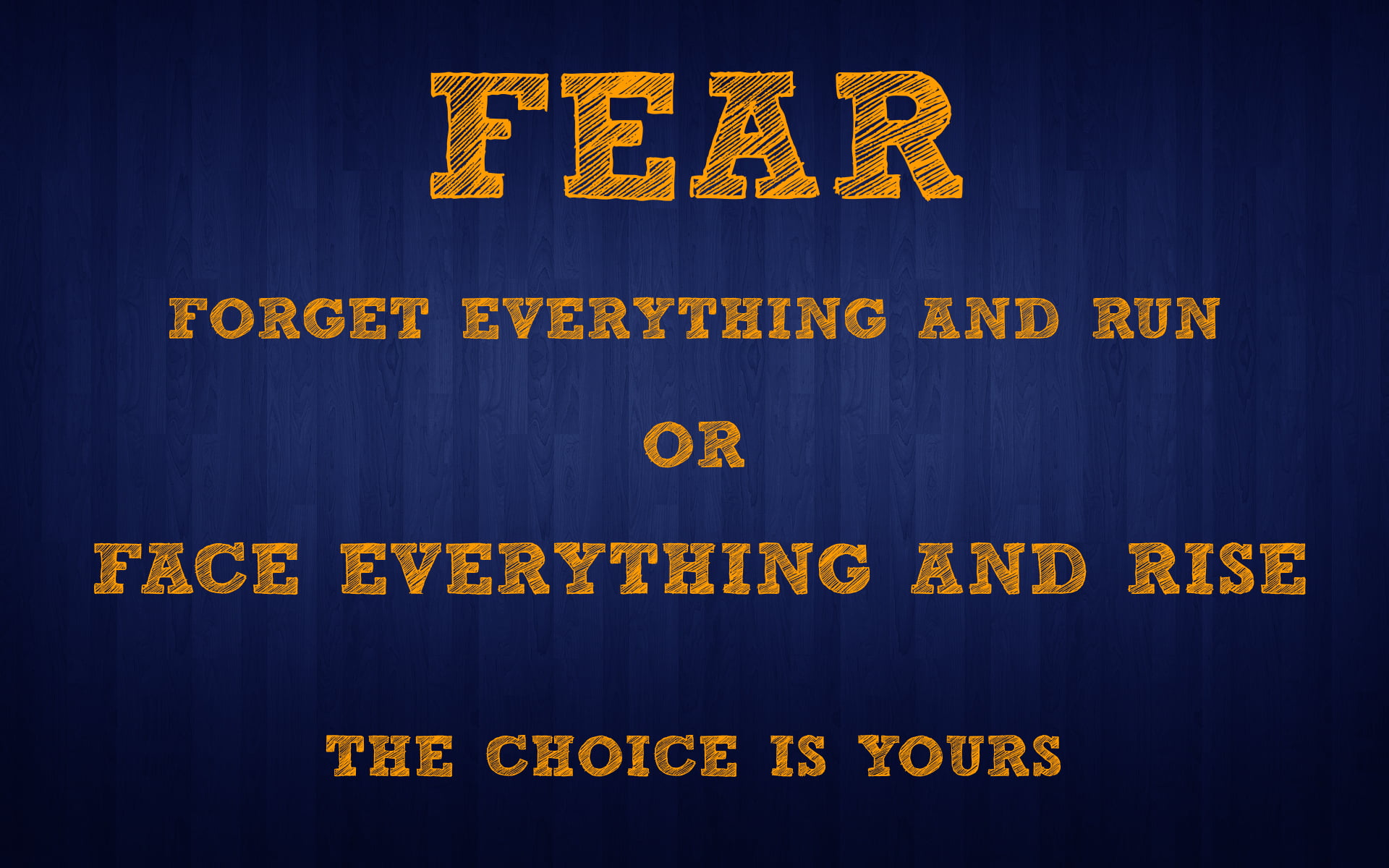 fear forget everything and run text, quote, motivational